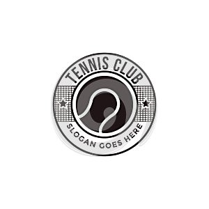 Vintage Tennis logo icon vector, tennis club, tournament, championship