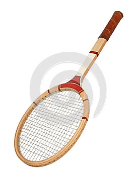 Vintage tennis raquet. photo