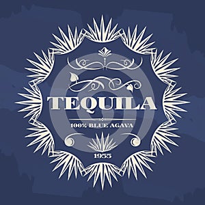 Vintage tequila banner or poster design