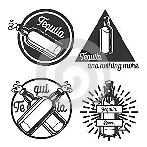Vintage tequila emblems