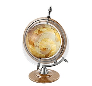 Vintage terrestrial globe photo