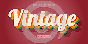 Vintage text effect