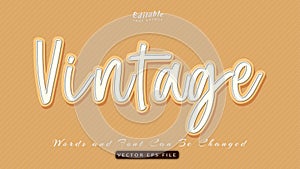 Vintage text effect