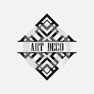 Art deco label