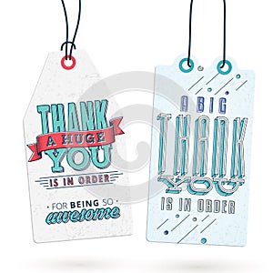 Vintage Thank You Tags