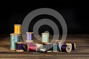 Vintage Thread Spools photo