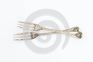 Vintage three-tine forks