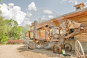 Vintage Threshing Machine