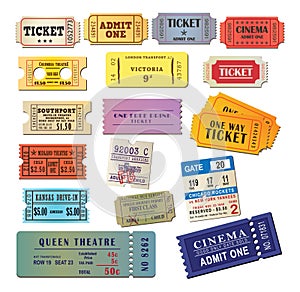 Vintage tickets photo