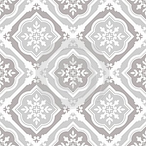 Vintage tile pattern seamless vector