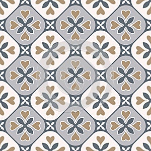 Vintage tile pattern vector