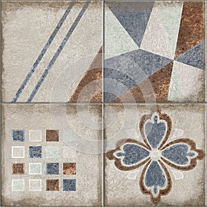 Vintage tiles design for outdoor