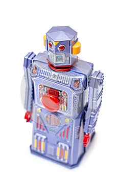 Vintage tin robot toy