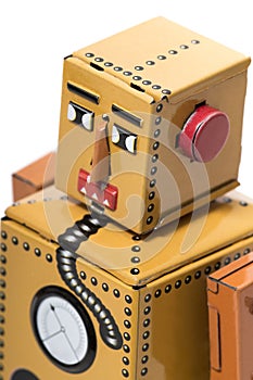 Vintage tin robot toy