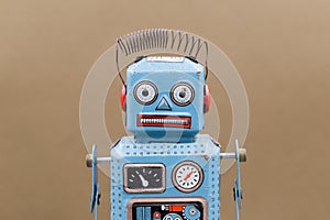 Vintage tin toy robot.