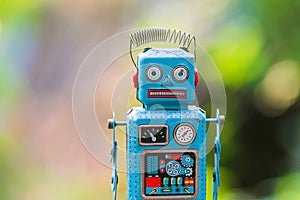 Vintage tin toy robot