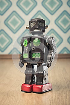 Vintage tin toy robot