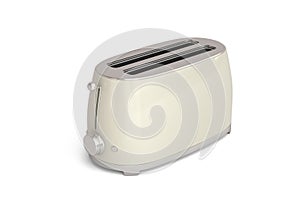 Vintage toaster isolated On White Background, 3D illustration