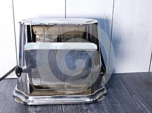 Vintage toaster, side flaps, mirror, classic