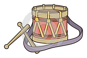 Vintage Toy Drum Icon