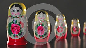 Vintage toy/Handmade nesting dolls/Russian wooden toy/Traditional doll of Russia