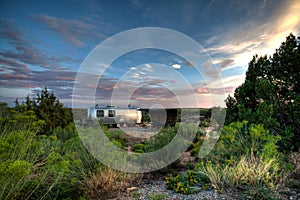 Vintage Trailer camping at Hovenweep National Monument