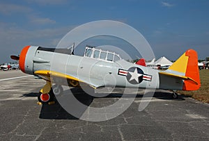 Vintage training airplane