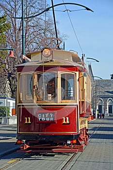 Vintage Tram on Worcester Boulevard Christchurch photo