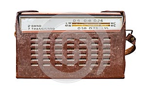 Vintage Transistor Radio In Leather Case