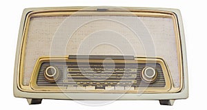 Vintage Transistor radio receiver speaker