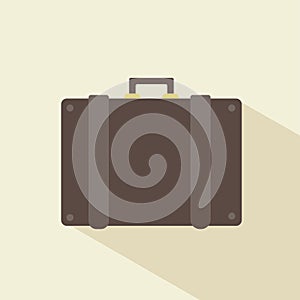 Vintage travel suitcases, Suitcase icon. Flat design style modern vector illustration. Isolated on stylish color background. Flat