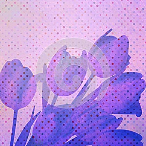 Vintage tulip wallpaper pattern. EPS 10