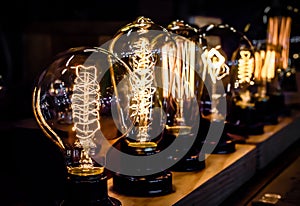 Vintage tungsten light bulbs