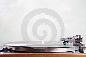 Vintage turntable copyspace