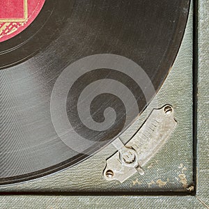Vintage turntable vinyl record player