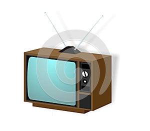 Vintage tv illustration