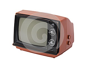 Vintage TV isolated