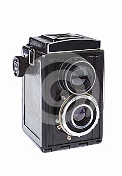 Vintage twin-lens camera for roll film