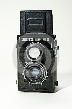 Vintage twin lens reflex camera