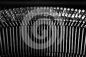 Vintage typewriter detail