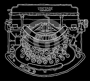 Vintage typewriter file