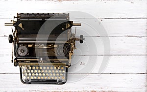 Vintage typewriter header