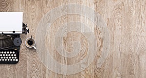 Vintage typewriter header