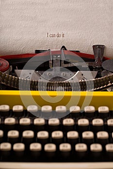 Vintage typewriter - I can do it