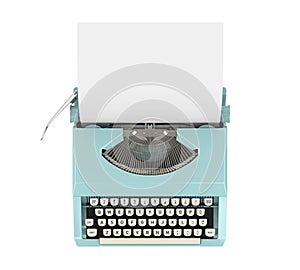 Vintage Typewriter Isolated