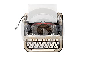 Vintage typewriter isolated