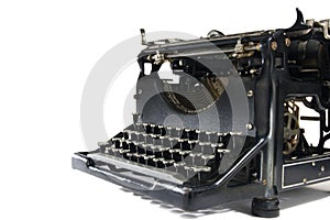 Vintage Typewriter on White