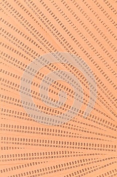 Vintage unused computer punch cards