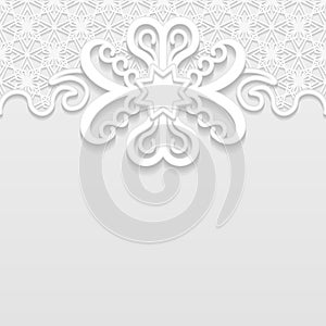 Vintage vector background, festive pattern embossing