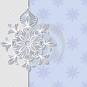 Vintage vector background, festive pattern embossing